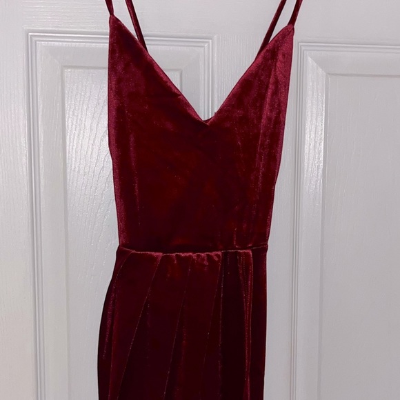 🔥 BRAND NEW 🔥 K TOO SEXY RED VELVET DRESS - size small - Picture 1 of 6